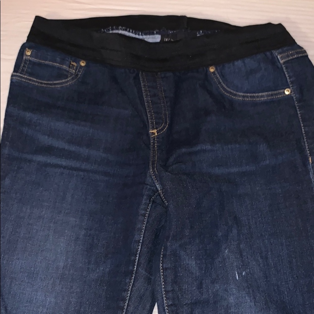 INC Dark Jean Legging w/ Stretch Waistband, Size 8